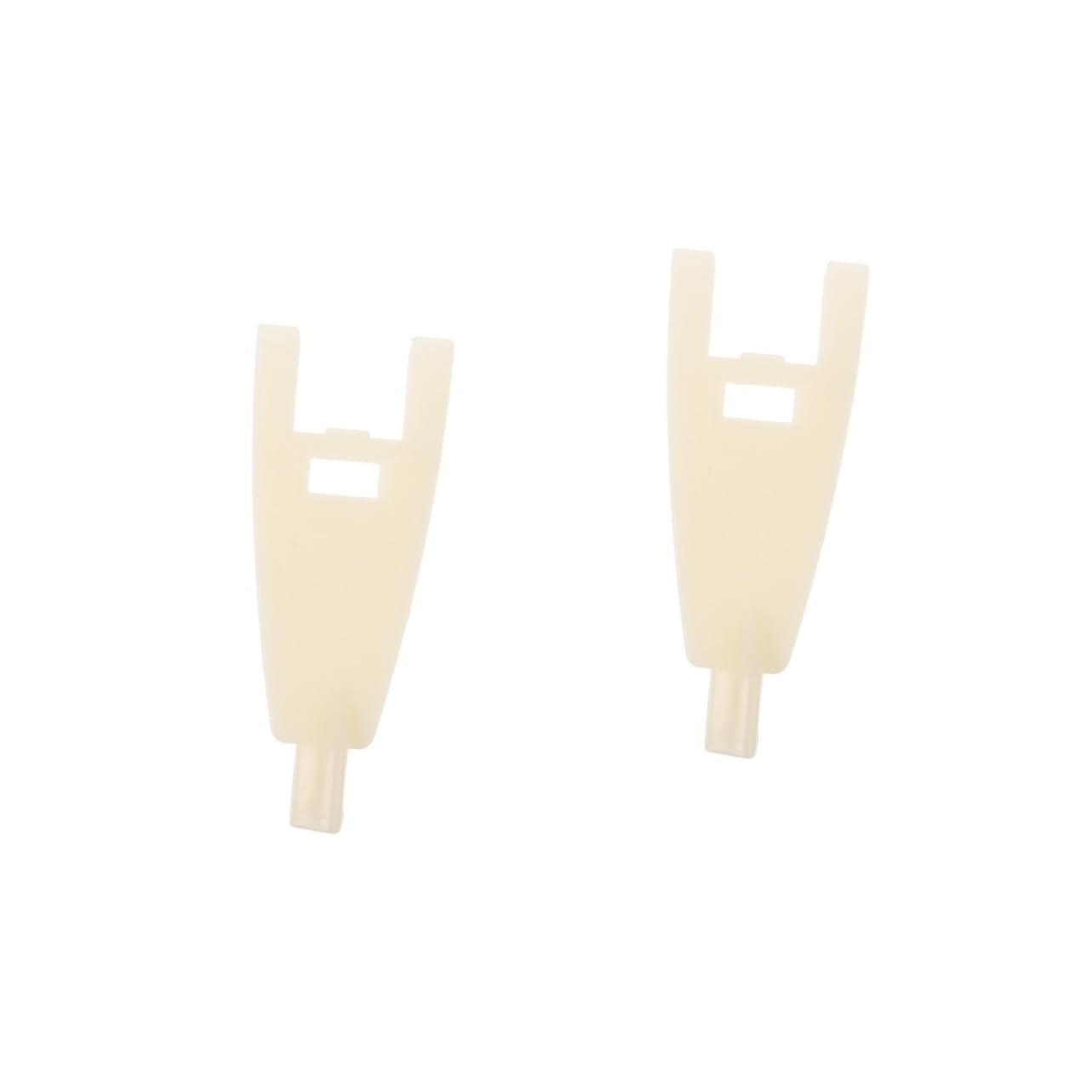 MUCKLILY 2pcs Paper Towel Dispenser Keys Paper Towel Dispenser Replacement Key Plastic Toilet Paper Dispenser Key Replacement Commercial Toilet Dispenser Keys White