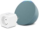 Echo Pop | Altoparlante Bluetooth intelligente con Alexa, copatto e dal suono potente | Bianco