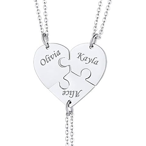 Collar Personalizable de Amigas Familias Rompecapezas Cover
