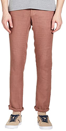 Image of Blackberrys Men Blue Solid Trousers
