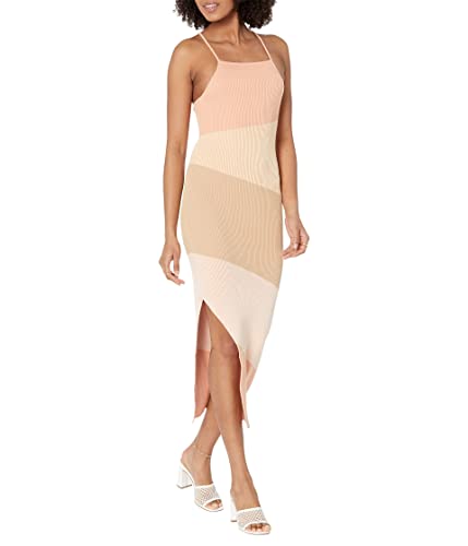 Monrow Sunrise Rib Midi Tank Dress Sunrise Xs #TOP25