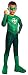 Green Lantern Child's Hal Jordan Costume - One Color - Medium