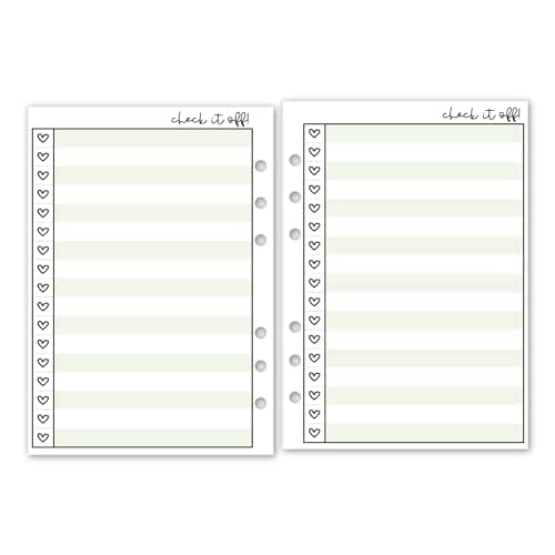 Amazon.com: A5 Check It Off! Checklist Planner Insert Refill, 5.83″ x 8 ...