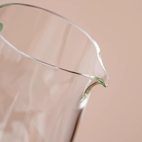 Jarra de té de vidrio borosilicato de 260 ml transparente y resistente para el hogar 7