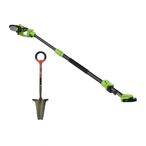 PACK tronçonneuse 2en1 + RootSlayer - VENTEO - Tronçonneuse électrique - Manche télescopique - Outils multifonctions jardin