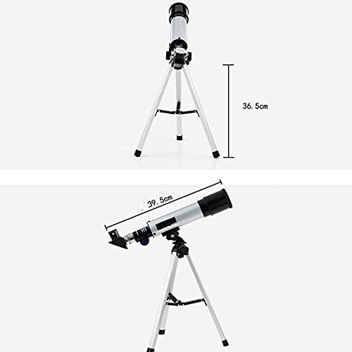 Telescopio astronómico refractor 50mm con trípode ajustable miniatura 7