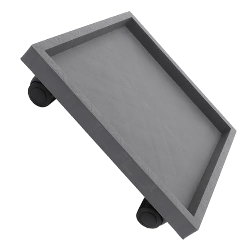 Milisten Bandeja Cuadrada para Macetas con Ruedas Soporte Móvil para Plantas Base Rodante Duradera para Interiores Y Exteriores Diseño Elegante Y Funcional para Decorar Tu Hogar