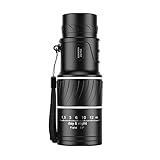 Material De Alta Calidad: El Sólido Y El Material De Calidad Hacen Que El Monocular Nocturno Sea Impermeable, A Y A Prueba De Polvo, Lo Que Lo Hace Cómodo Y Duradero Para Un Uso Prolongado; El Diseño Antideslizante Único (goma Con Rayas) Que Se Resbale De La Mano, Portátil Para Usar En Cualquier Mal Tiempo U Ocasiones