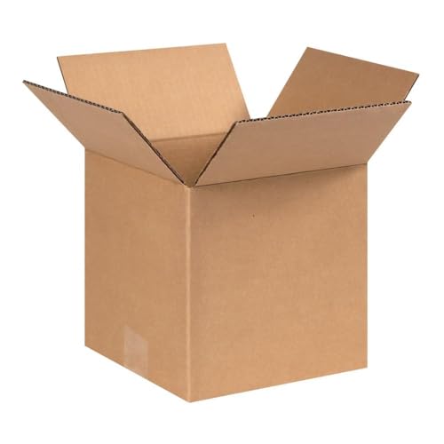 Image of BOX USA Cube Shipping Boxes 8 inchL x 8 inchW x 8 inchH (25-Pack) - Small Corrugated Cardboard Packaging Boxes for Shipping, Packing, Moving, and Storage at Home, Office, or Business