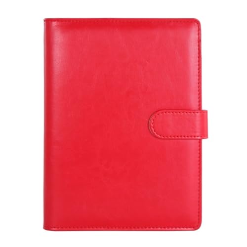 Cahier A5 à feuilles mobiles avec agenda multifonctionnel rose clair pour bureau