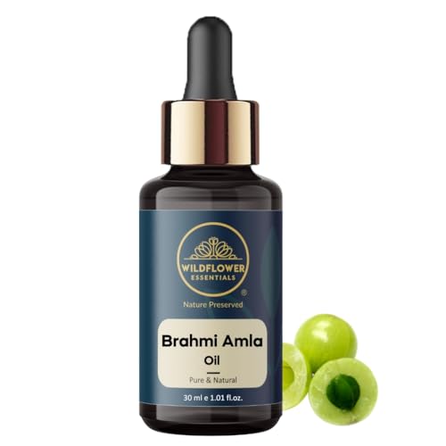 Image of Brahmi Amla Oil for Face, Skin, Hair, Body & Hydration, Pure & Natural (30ml)