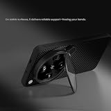 COQUE Etui magnetyczne do Oppo Find X9 Ultra, obsługuje ładowanie magnetyczne, z uchwytem na aparat, etui ochronne, cienkie dopasowanie, odporny na wstrząsy futerał na telefon-Półprzezroczysty czarny