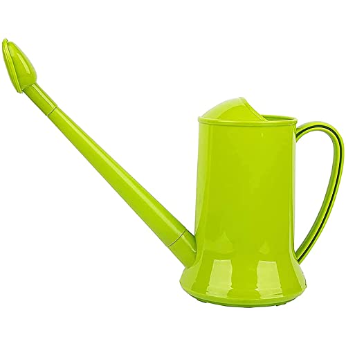 Fasmov 2L/0.52-Gallon Long Spout Plastic Watering Can for Precise and Even Water Distribution