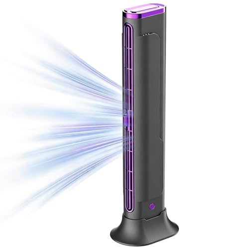 Ventilatore senza pale, ventilatore a torre con design portatile 2026, ventole di raffreddamento silenziose per casa, ufficio, camera da , ventilatore da scrivania alimentato tramite USB