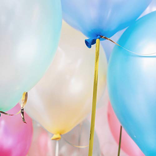 CLISPEED 1 Rolo de Ondulação Da Fita Balão Metálico Fitas Fitas de Rolo de Folha De Papel De Embrulh