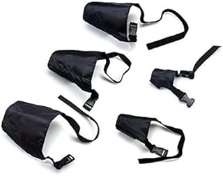 5Pcs/Set Adjustable Breathable Safety Small Medium Large Extra Dog Muzzles for Anti-Biting Anti-Barking Anti-Chewing Safety Protection(Black)