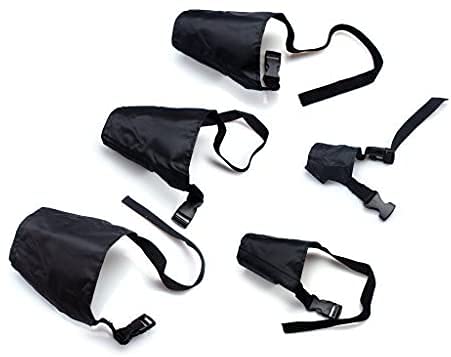 Focinheiras Ajustáveis e Respiráveis para Cães em Nylon ewinever EH1103, Pacote com 5