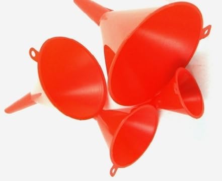 Unibos | 4-Piece Funnel Set | Multi-Size Plastic Funnels With Hanging Holes | 110mm, 100mm, 75mm, & 50mm Diameters | Essential Tools For Cooking, Automotive, DIY Projects, & More (4) - Image 2