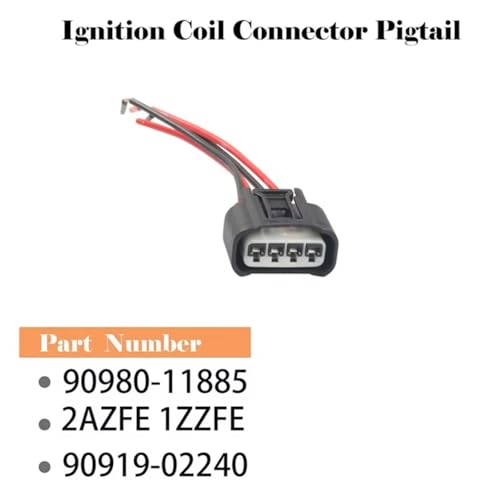 Conector de bobina de encendido para Toyota RAV4 2004-2008 impermeable 4