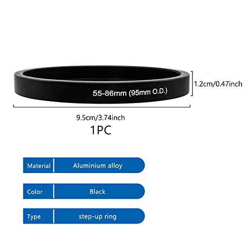 Adaptateur d'objectif bague d'adaptation pour boîte mate 95 mm - 2