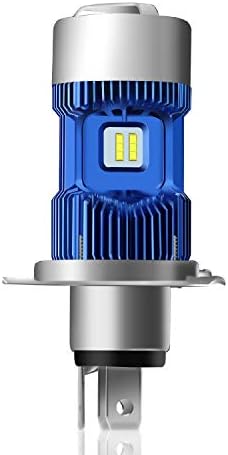 WinPower H4/P43t/HS1 LED Motorcycle Headlights Bulb Conversion Kit 30W 5500Lm 6000K Super Bright Xenon White Hi/Lo Motorbike Headlamp DC 12V, 1 Pack