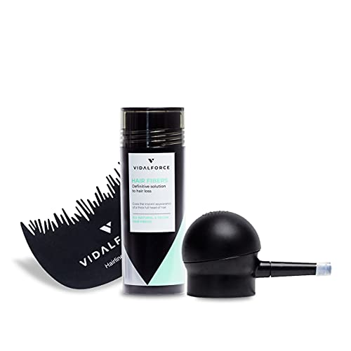 Fibre capillaire Café pour cacher trou cheveux avec applicateur de poudre densifiante