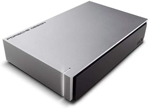 LaCie Porsche Design 8TB USB 3.0 Desktop Hard Drive + 2mo Adobe CC Photography (LAC9000604),Dark Grey