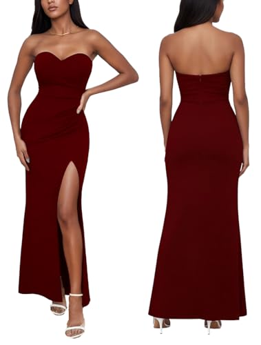 Image of LightlyKiss Women's Bodycon Wedding Guest Dress Formal Cocktail Party Evening Gown