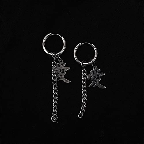 Boucles d'oreilles longue chaîne pour rayonner en soirée