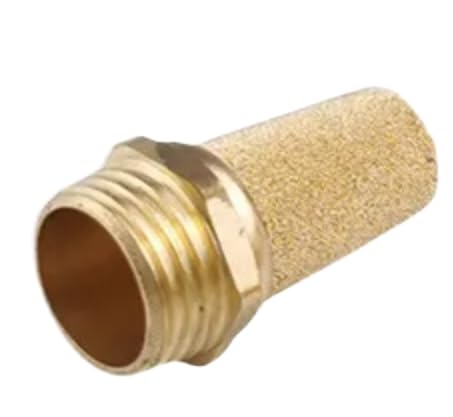 Pneumatik Schalldämpfer aus Sinterbronze 1/2\ 2er, 5er oder 10er Set Industriequalität (2, 1/2\)
