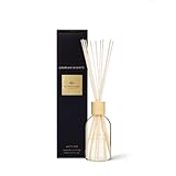 Glasshouse Fragrances Arabian Nights Reed Diffuser, Home Fragrance & Perfume Scented Room Decor, Natural & Oil Free, White Oud, 8.5 Oz (250mL)