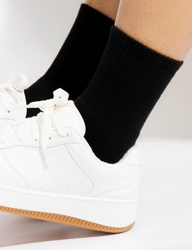 Image of Womens Crew Socks, Athletic Gym LightWeight Socks Thin Cotton Casual Calf Socks