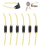 Frundoo 6 Stück Steinschleuder Gummi Schleuder Zwille Erwachsene Ersatzgummi Jagd Profi Katapult Schleudergummiband Rubbel Bands Fit Most Slingshots Extra Stark Gut Verarbeitet und Robust