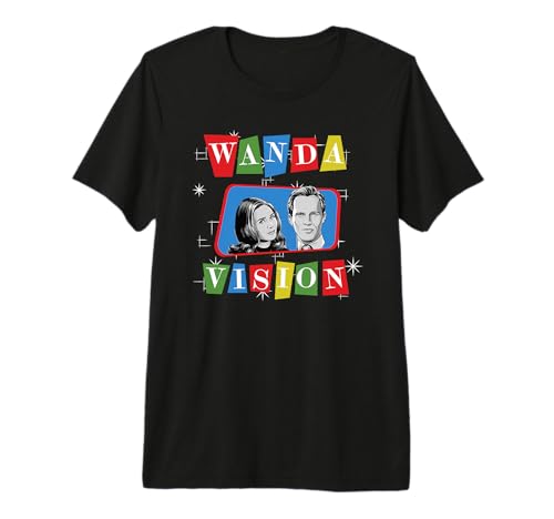 T-shirt WandaVision Logo Marvel Studios vêtement Disney Plus vintage