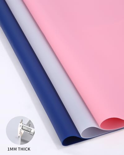 Silikonmatte Groß 70x50 cm, Silikonmatte für Epoxidharz, Bastelunterlage, Silikon Bastelmatte, Malunterlage für Kinder, Mehrzweck Antihafte rutschfeste Silikon Unterlage, Platzset(Primärfarbe)