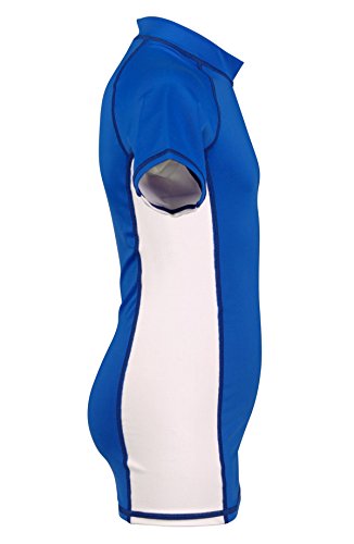 Typhoon Sports Youth Kids Sun Protection Short Sleeve Rash Guard Swim Shirt - Blue - Sz 5 #TOP1