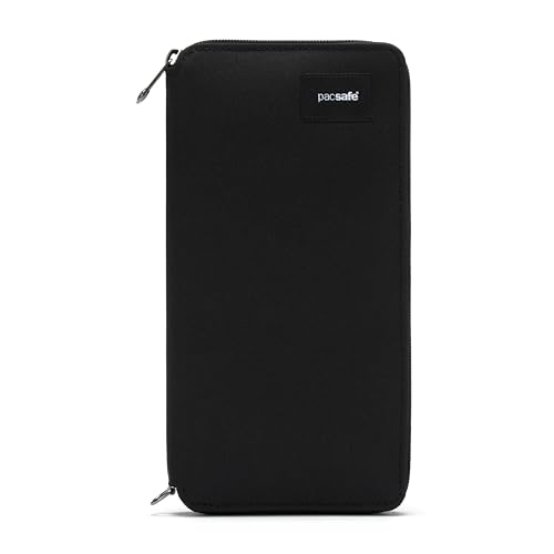 Pacsafe RFIDsafe Travel Wallet Jet Black le portefeuille idéal pour prendre l'avion sereinement