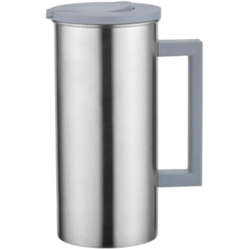Jarra de acero inoxidable duradera con acabado gris elegante 4