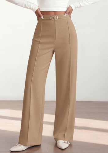 Image of PRETTYGARDEN Womens Dress Pants High Waisted Tailored Trousers