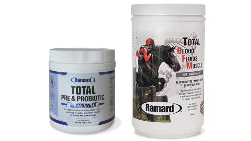 Ramard Total Prebiotic And Probiotic Equine Formula & Blood Fluids Muscle Replenishment For Race Horses — Advanced Digestive Health Supplement For Foals And Adult Horses — For High Performance #TOP8