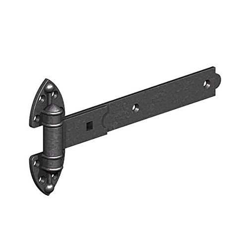 Gatemate Premium Heavy Reversible Hinges 450Mm On Galvanised (2 Pack) In Steel Black Size 2 Pack