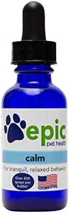 Calm - Natural Calming Sprays Made for Dogs and Cats Promotes Relaxed Behavior Naturally, Made in USA (Dropper, 2 Ounce)