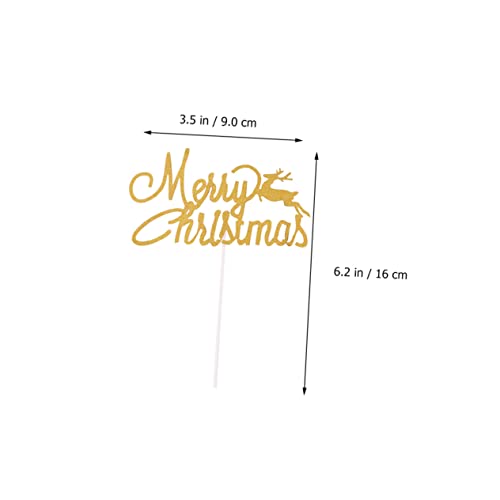 Amosfun 36 Pçs Decoração De Bolo De Natal Inserções De Veado Cupcake Decoração De Natividade Decoraç