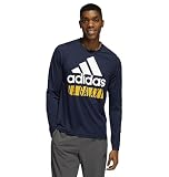 adidas Men's Los Angeles Galaxy MLS Long Sleeve Creator Tee, Collegiate Navy Medium