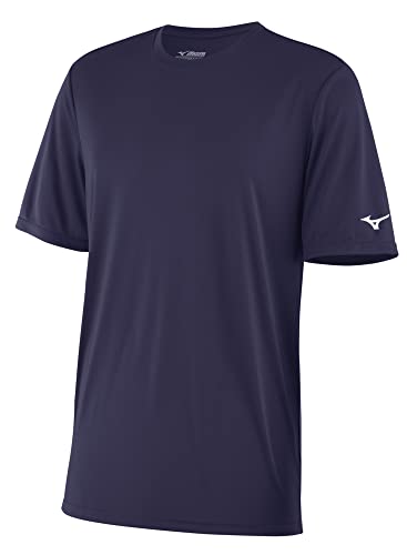 Mizuno Camiseta de Manga Corta Nxt para Hombre, Azul Marino, L