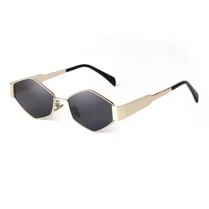 Black Diamond Style Silver Metal Sunglasses/Goggles For Women's- UV Protected-UV Protected-image-24