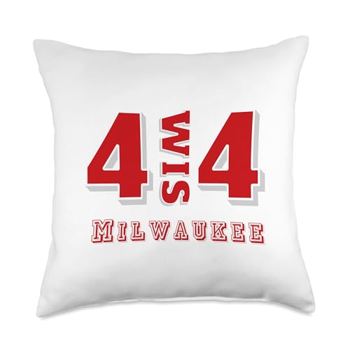 Area Code 414 Milwaukee Wisconsin WI MKE Brew City Souvenir Throw Pillow