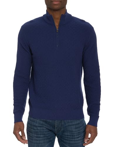 Robert Graham Men's Reisman 1/4-zip Long-Sleeve Sweater