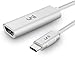 Price comparison product image USB C to HDMI Adapter(4k@60Hz), uni USB Type-C to HDMI [Thunderbolt 3 Compatible] for MacBook Pro 2019/2018/2017, MacBook Air/iPad Pro 2018, Dell XPS 15, Surface Book 2/Go, Galaxy S10 and More-Silver