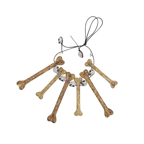Halloween Bone Necklace for Womens Vintage Bone Skull Pendant Necklace Halloween Ivory Tooth Necklace Hand Bones Halloweens Choker Necklace Prehistoric Caveman Halloweens Costume Jewelry